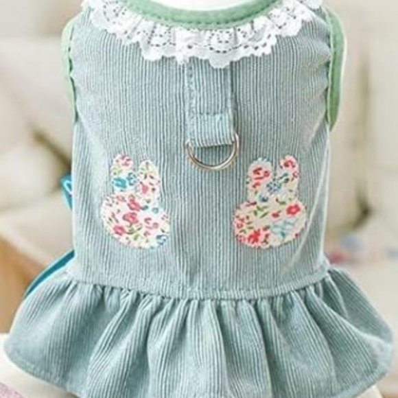 Small Pets Harness Dress with Leash Ring (M, XS, Green) (see description and pho - Picture 1 of 3